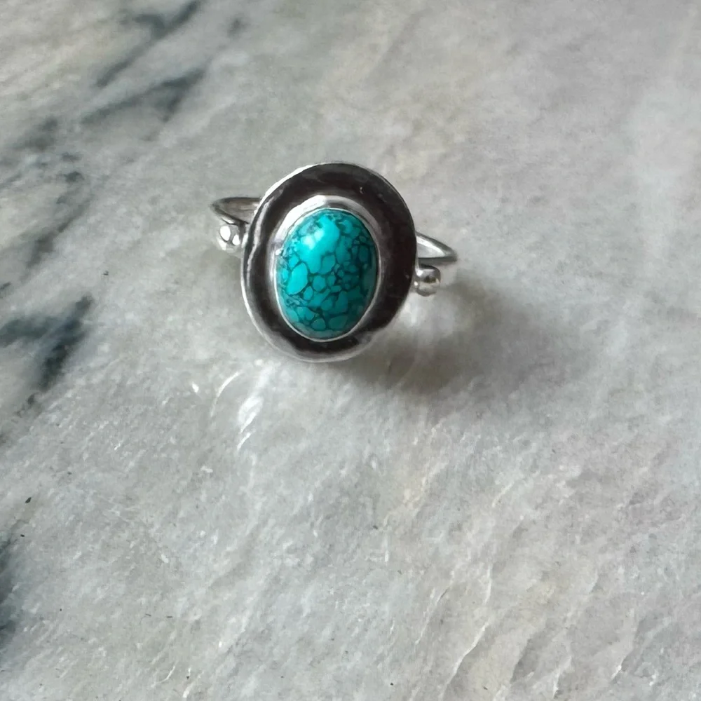 NWOT Sundance Life’s Circle Ring, Turquoise, Sterling Silver